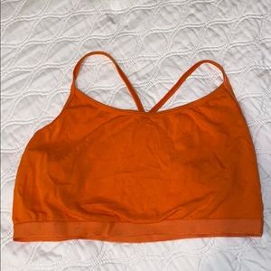 Orange crop top